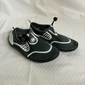 Hardcore Women's 9 Black/White Quick Drying Aqua Socks For Barefoot Water Shoes